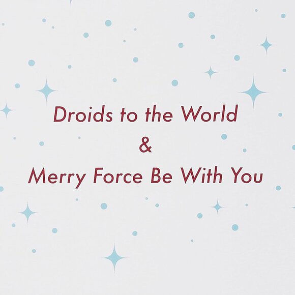 Papyrus Boxed Christmas Cards | Star Wars | R2D2 and C3PO 12 Count - Picture 4 of 7
